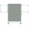 Ghent Partition Mobile 2-Sided Fabric Bulletin Board, 65"H x 46"W, Gray NEX224FFP-91 - alternate 2